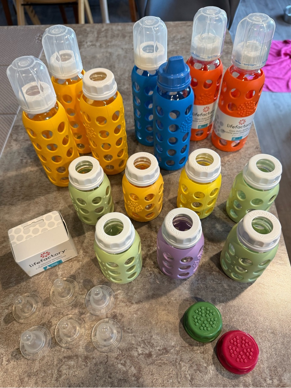 Life Factory Glass Baby Bottle Lot